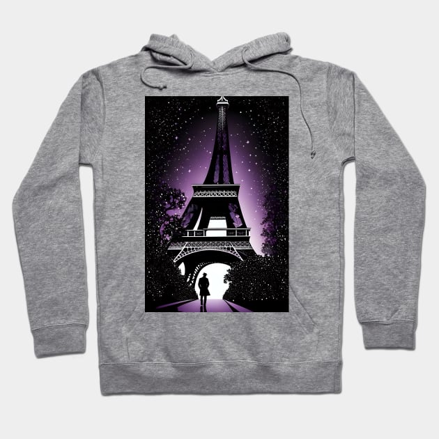 Eiffel tower night aesthetic Hoodie by Spaceboyishere